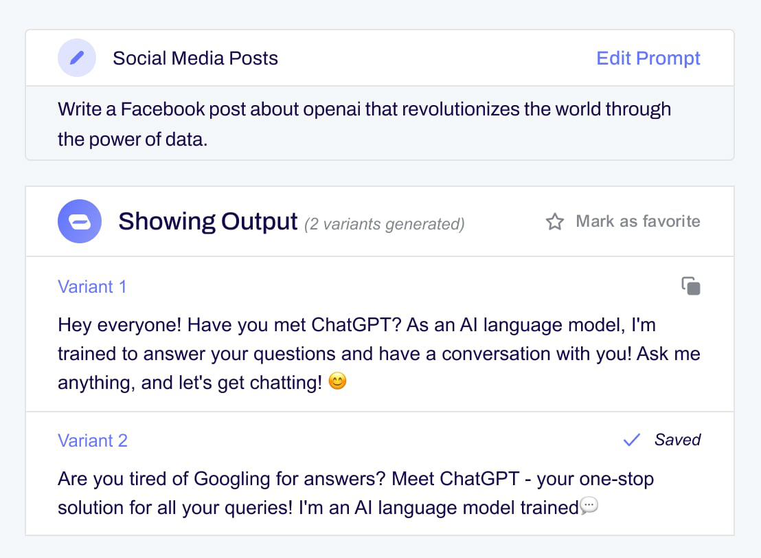 Social Media Content